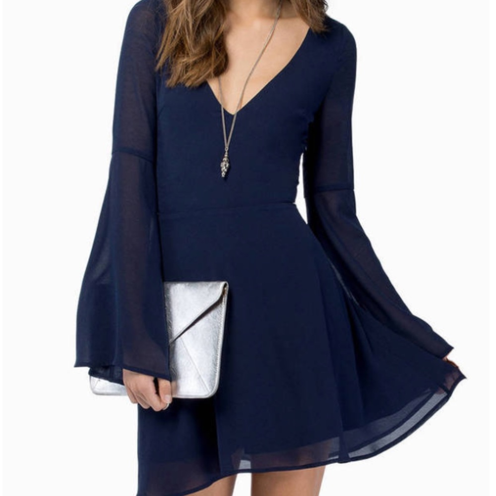 Navy Blue Mini Tuscany Dress